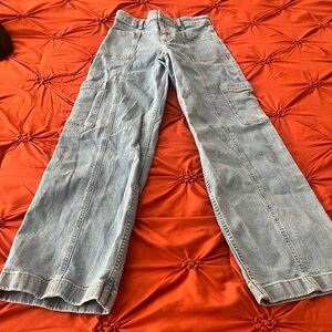 Girls Abercrombie &Fitch wide leg jeans